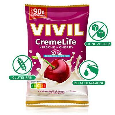 VIVIL Creme life višeň, bez cukru - 3